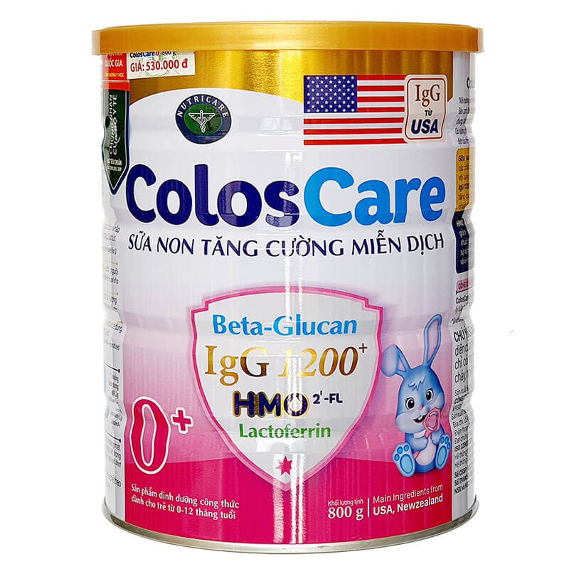 Sữa COLOS CARE 0+ 400g và 800g Chính hãng👨‍❤️‍💋‍👨Freeship👨‍❤️‍💋‍👨tăng cường miễn dịch, hỗ trợ hệ tiêu hóa