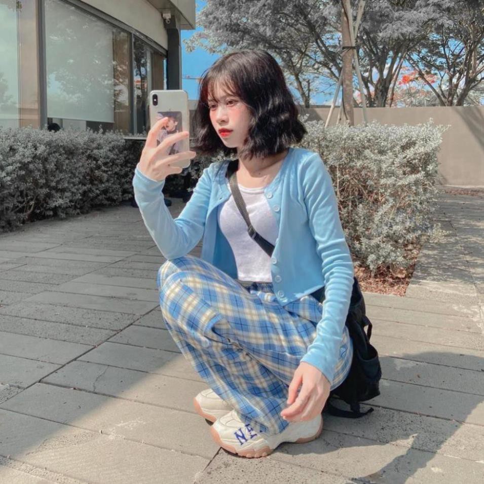 Quần CARO ỐNG RỘNG 12 Màu Unisex