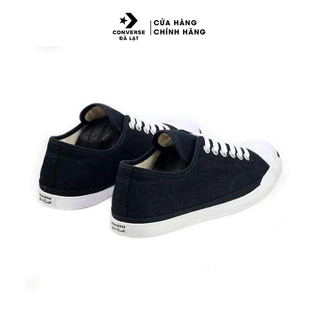 Giày Sneaker Nữ cổ thấp đế mặt cười màu đen Converse Jack Purcell LP L/S -  570483C
