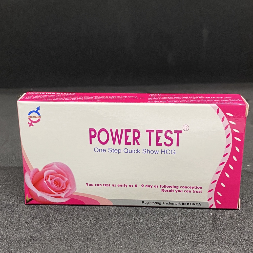 Que thử thai tại nhà Powertest Hộp 1 chiếc - Que thử thai nhanh Power Test