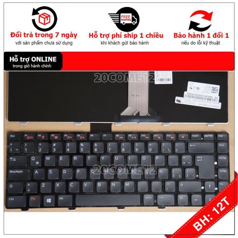[BH12TH] [- Bàn phím Laptop Dell XPS L502X Chất Lượng Cao - Bảo hành 12 Tháng