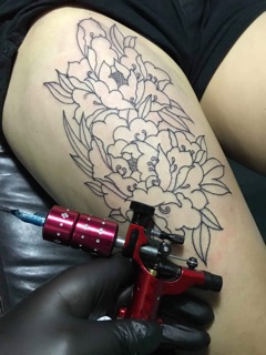 Máy xăm moto chuồn chuồn