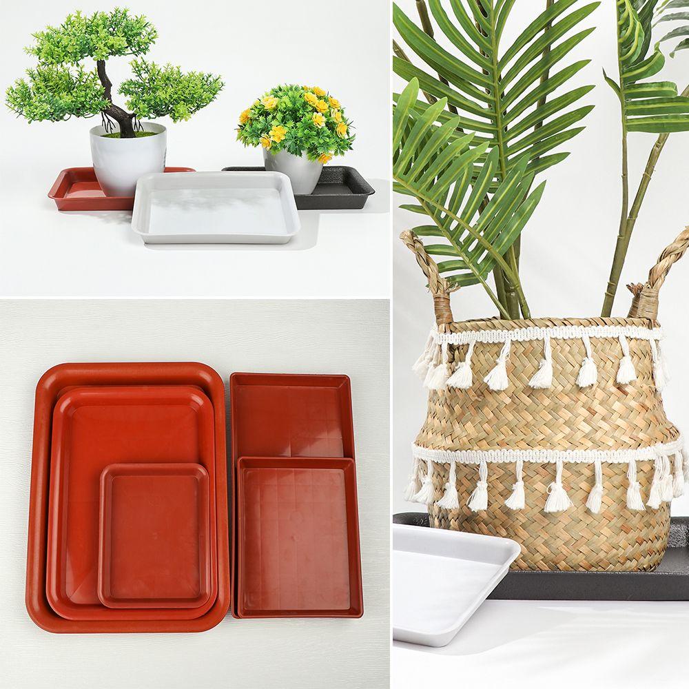 1 Khay Nhựa Đựng Đĩa / Chậu Hoa Hình Chữ Nhật