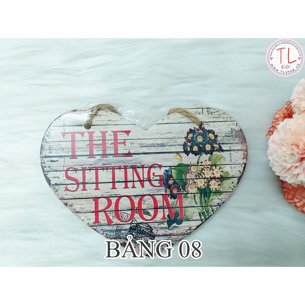 Bảng trang trí xinh xắn - Bảng gỗ trang trí - Bảng trang trí hình trái tim