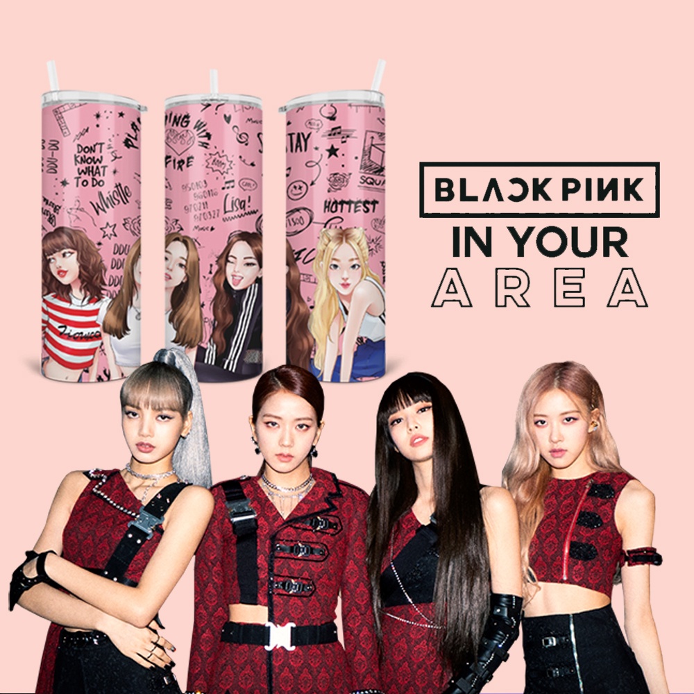 Bình Nước Giữ Nhiệt Hình Black Pink - Ly Giữ Nhiệt Hình Black Pink - Cốc Giữ Nhiệt Hình Black Pink - Tỉ Mỉ Studio