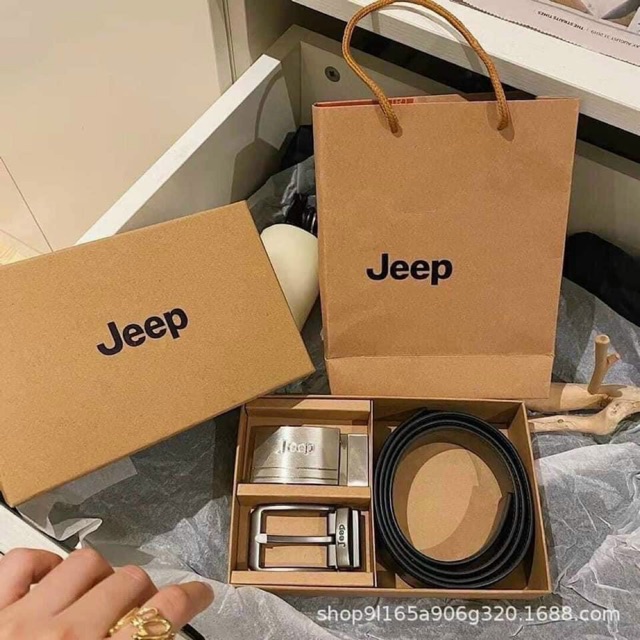 Dây thắt lưng dây nịt nam 2 mặt Jeep