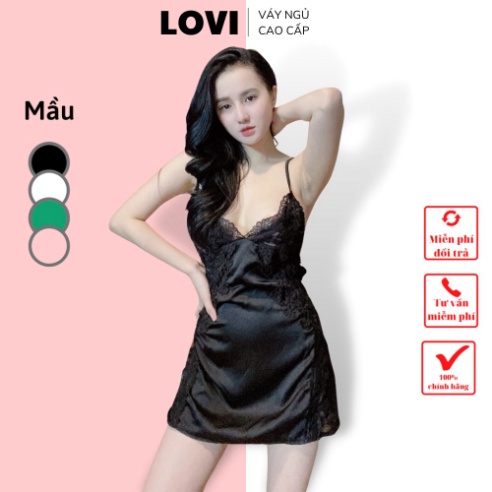 Đầm ngủ body 2 dây sexy đẹp váy lụa satin phối ren gợi cảm dáng ôm cao cấp giá rẻ 024 - HÀNG MỚI VỀ