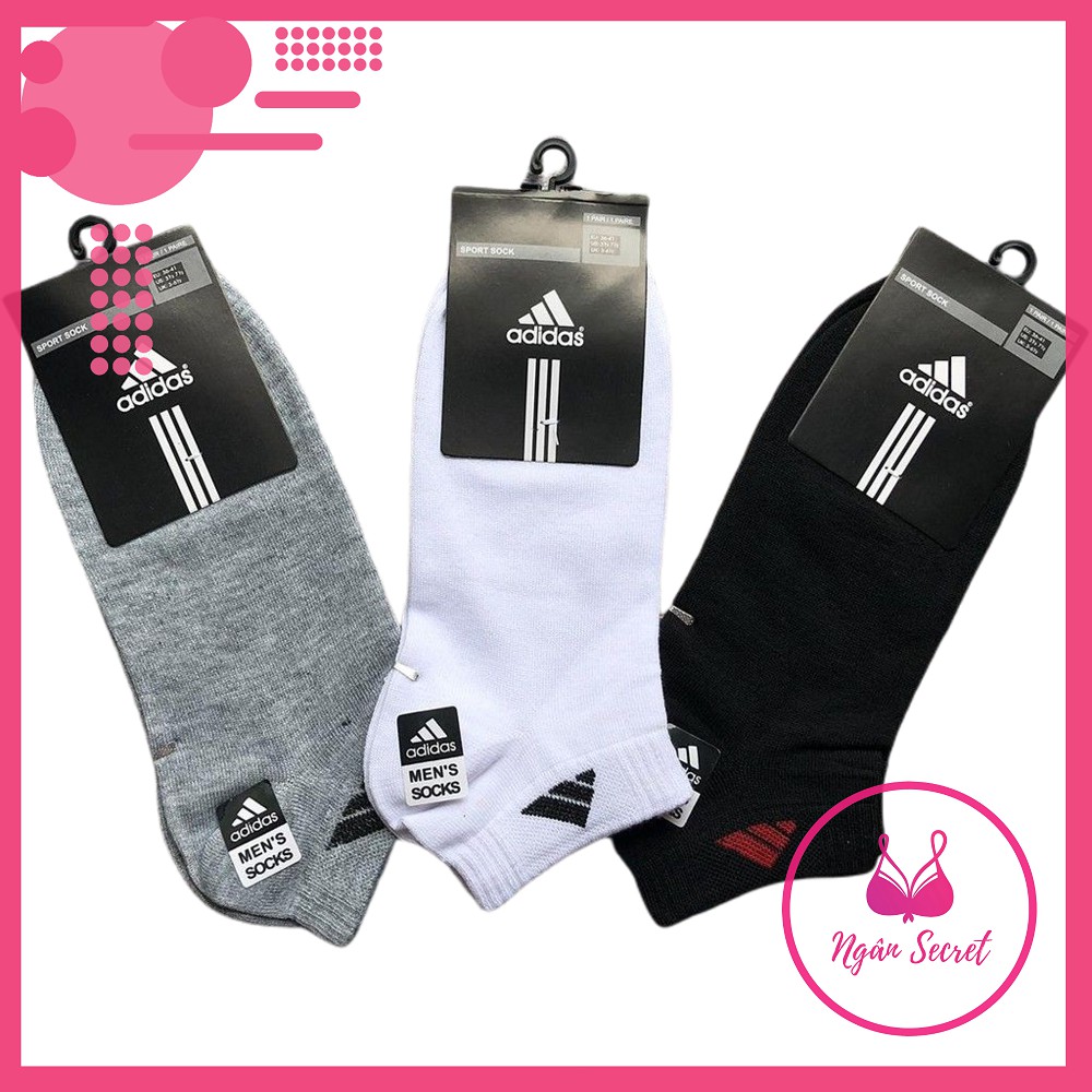 Vớ nam, tất nam cổ ngắn thể thao cotton mềm mại, thấm hút mồ hôi
