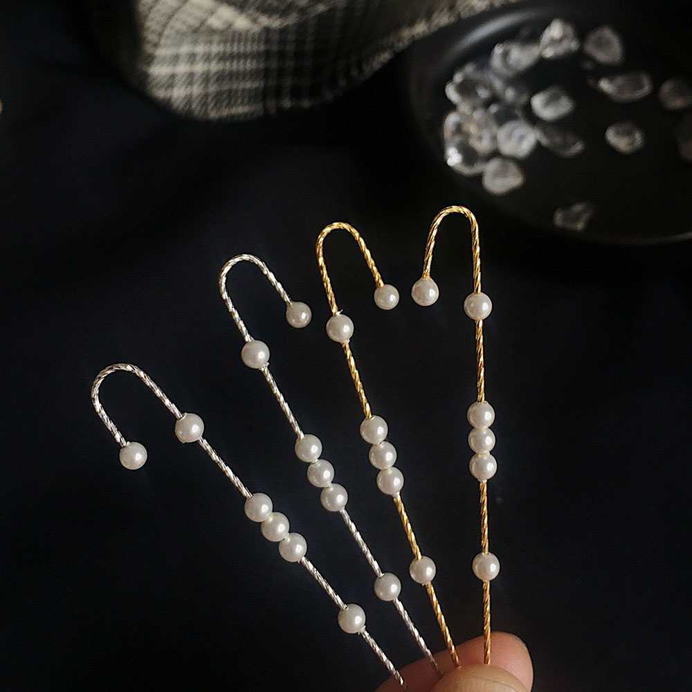 Bông tai mạ bạc đính hạt ngọc trai nhân tạo thời trang