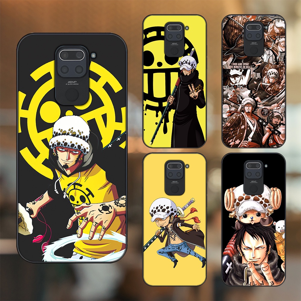 Ốp lưng Xiaomi Redmi Note 9 viền đen in hình Law One Piece