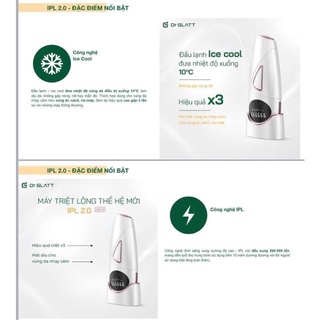 Máy triệt lông Dr Glatt triệt lạnh IPL 2.0 Đức [chính Hãng]