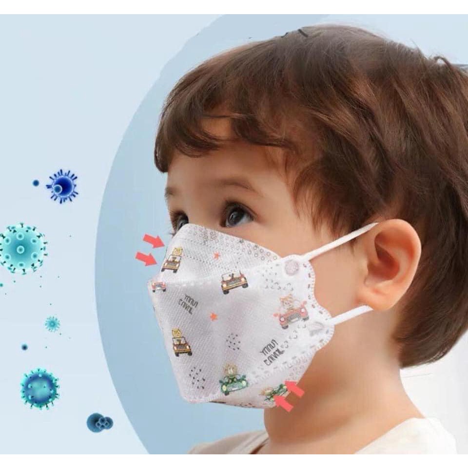 Gói Khẩu Trang KF94 10 Chiếc Cho Bé Họa Tiết Đẹp - HÀNG MỚI VỀ