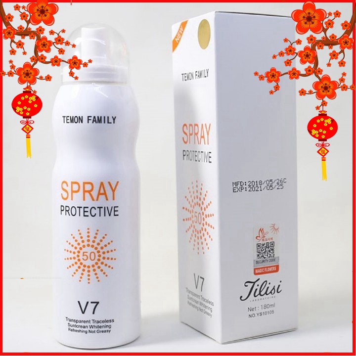[ HOT ] KEM CHỐNG NẮNG DẠNG XỊT SPRAY PROTECTIVE V7 180ml