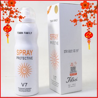 Xịt Chống Nắng V7 Spray Protective SPF50 PA+++
