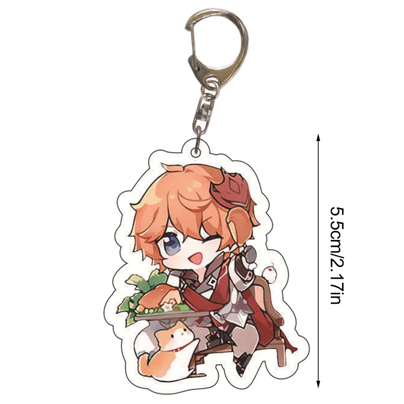 Móc Khóa Hình Game Genshin Impact Dễ Thương