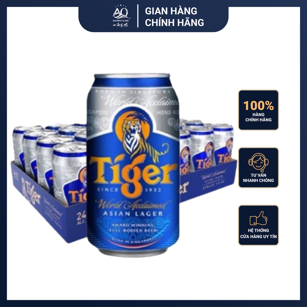 Bia Tiger - Tiger Beer 330ml/thùng 24