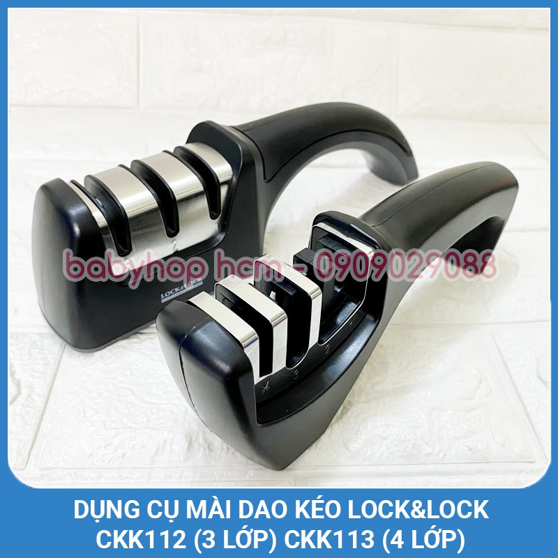 Dụng Cụ Mài Dao Kéo Lock&Lock CKK112 (3 Lớp) [245x53x72MM] CKK113 (4 Lớp) [207x46x74MM]