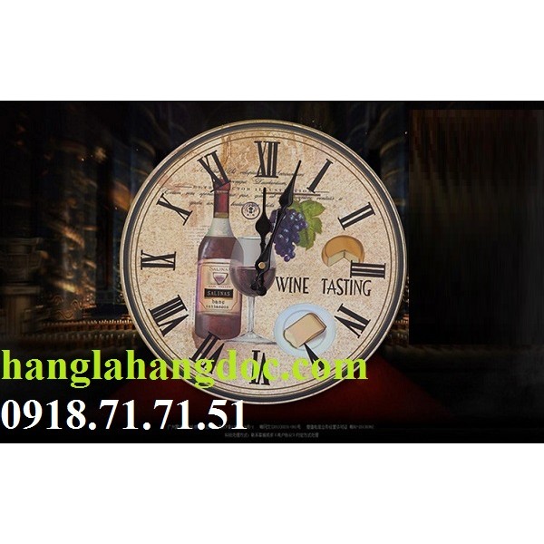 Đồng hồ treo tường phong cách cổ điển êm đềm (vintage clock)