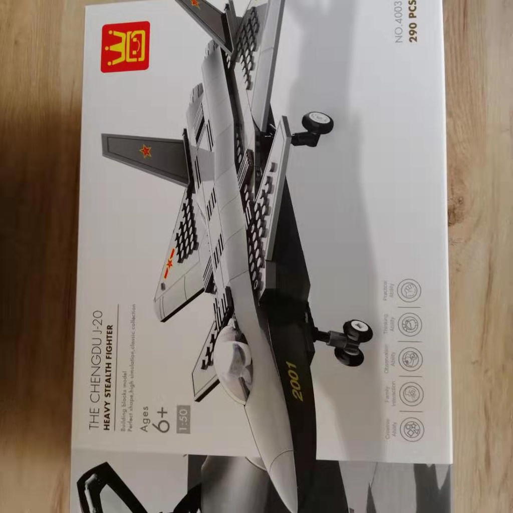 Đồ chơi lắp ráp Wange Máy Bay Chiến Đấu Trực Thăng Wange 4001 4002 4003