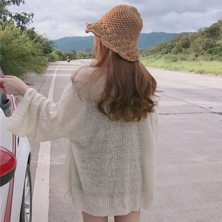 Cardigan mỏng màu be order