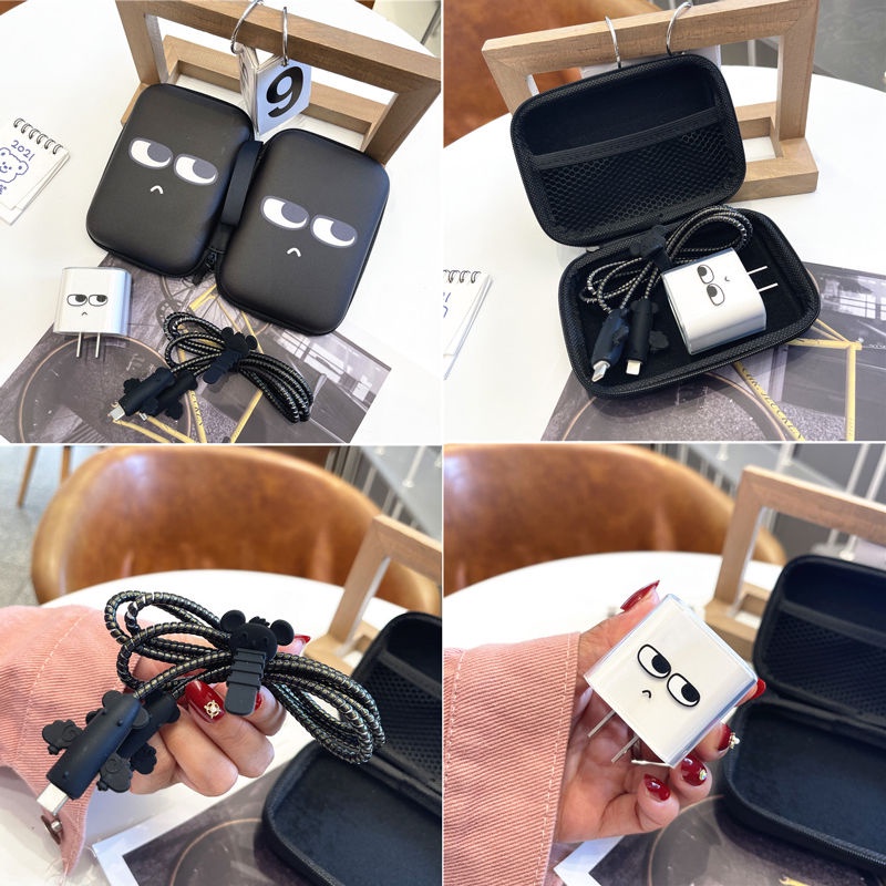 Vỏ Bảo Vệ Hộp Sạc Tai Nghe IPhone 11 12 18W-20W Bằng Silicon Mềm Họa Tiết Hoạt Hình 3D Dễ Thương