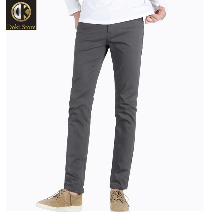 Quần KAKI Jean Màu Ghi KA-07 Quần Kaki Nam Dáng Đứng, Chất vải co giãn, Lịch sự, Trẻ trung - Doki | BigBuy360 - bigbuy360.vn