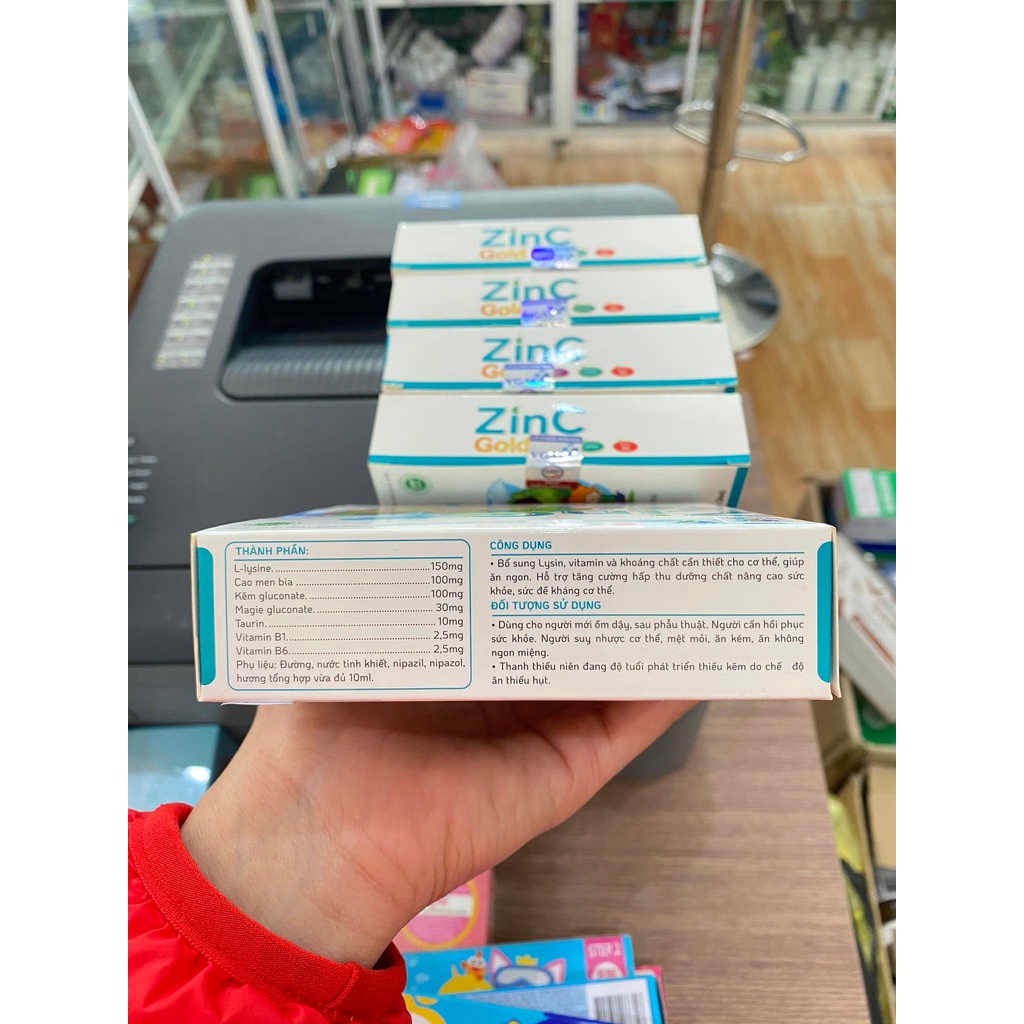 Kẽm Nước Cho Trẻ ZinC Gold Doctor Care Hộp 10 Ống