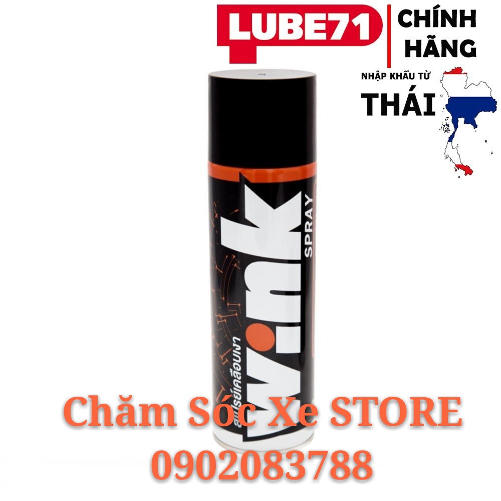 NHẬP KHẨU THÁI LAN - Chai xịt bóng nhanh LUBE71 Wink Spray 600ml chamsocxestore