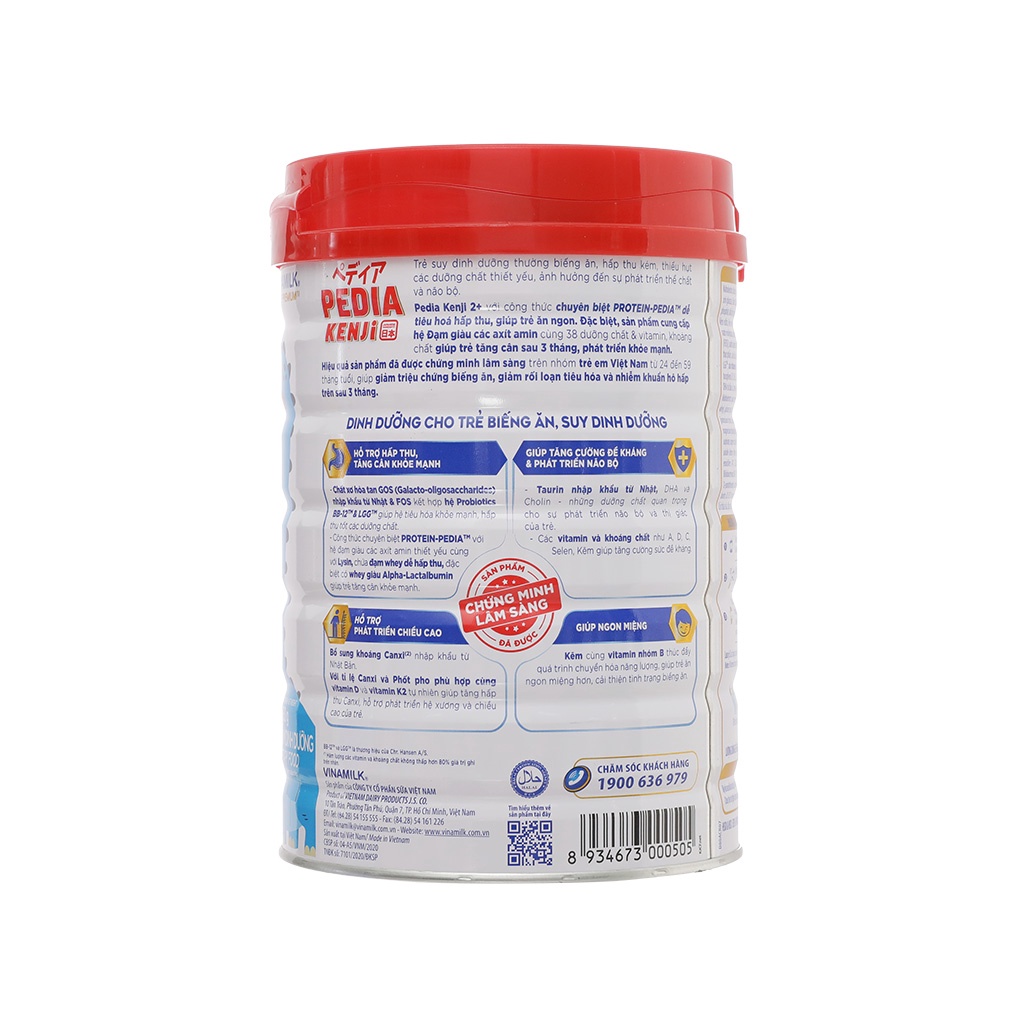 Sữa bột Vinamilk Pedia kenji 2+ 850gram