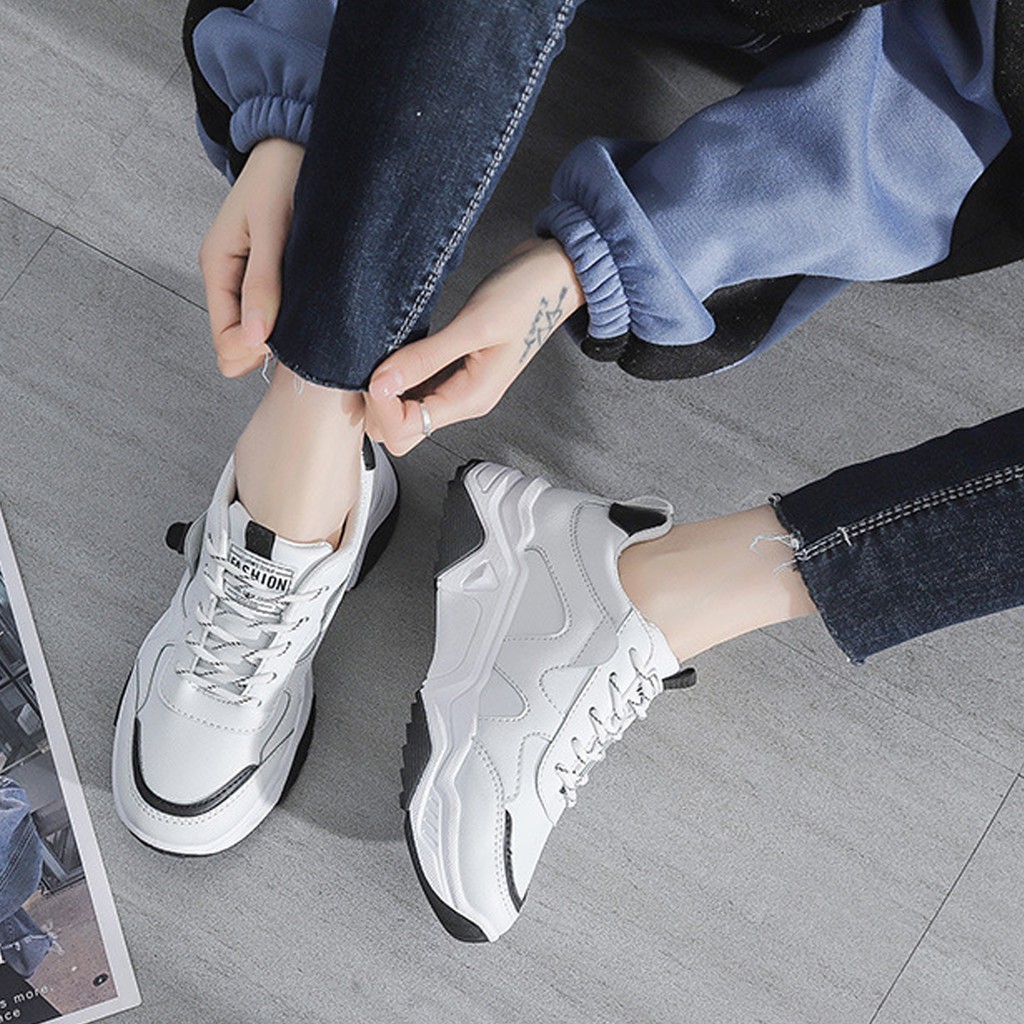 Gìày thể thao nữ ulzzang (SE03) phong cách Hàn Quốc 2021, giày sneaker nữ trẻ trung