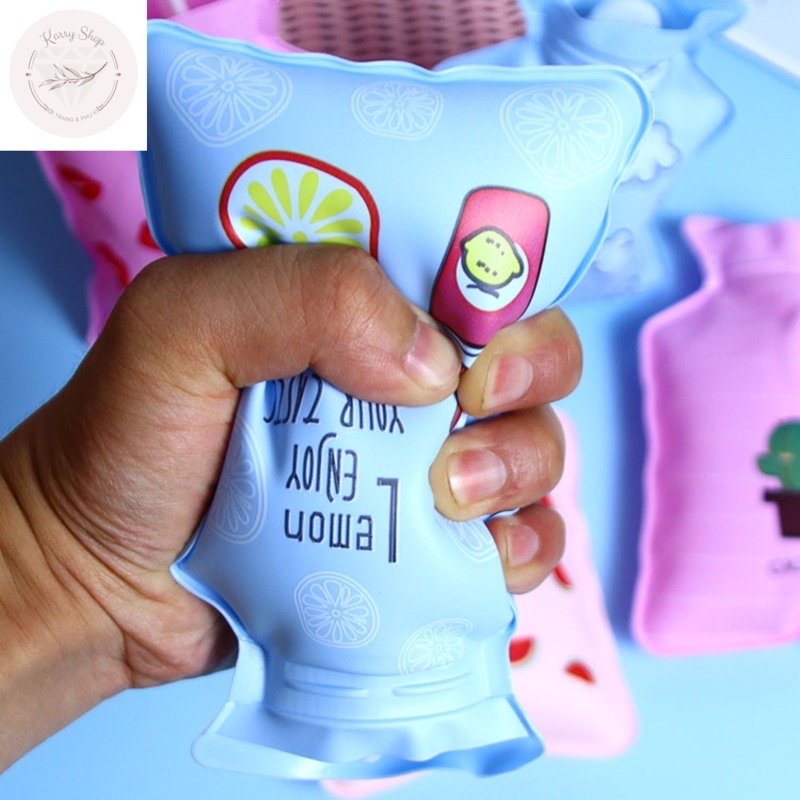 Túi chườm, túi sưởi nóng lạnh giảm đau bụng kinh,đau nhức,hạ sốt loại 1000ml,500ml tiện dụng