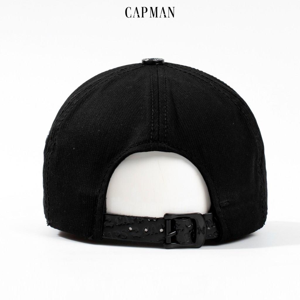 Mũ lưỡi trai CAPMAN chính hãng full box, nón kết nam nhung CM90 màu xanh đen