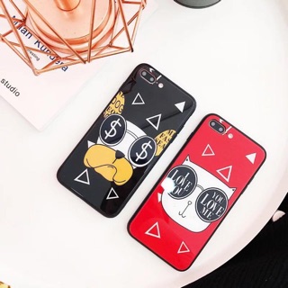 Ốp Iphone Chó đen Mèo đỏ