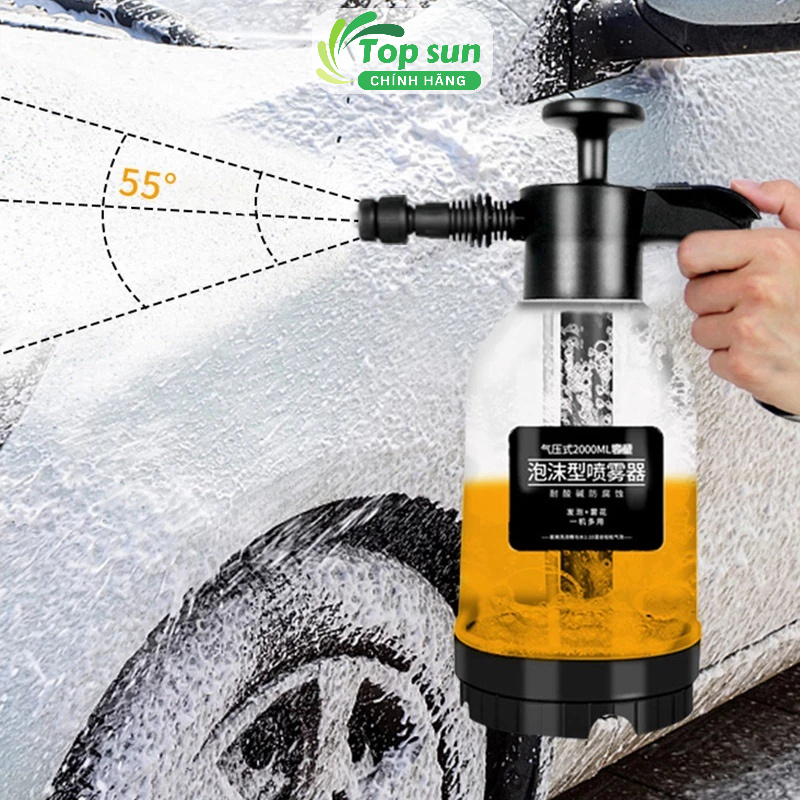Bình Xịt Tạo Bọt Tuyết Rửa Xe Ô Tô , Xe Máy Bình Tưới Cây Cầm Tay Tiện Dụng Bọt Rửa Xe Không Chạm