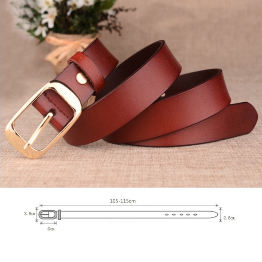 Thắt lưng nữ da thật bản vừa Đồ Da Thành Long LTG 918TL 3(nâu) [SKM] | BigBuy360 - bigbuy360.vn