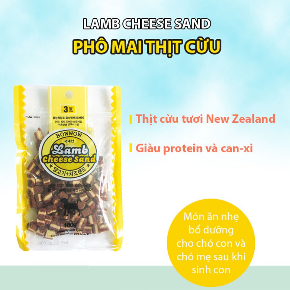 Phô Mai Thịt Cừu Bow Bow 100g