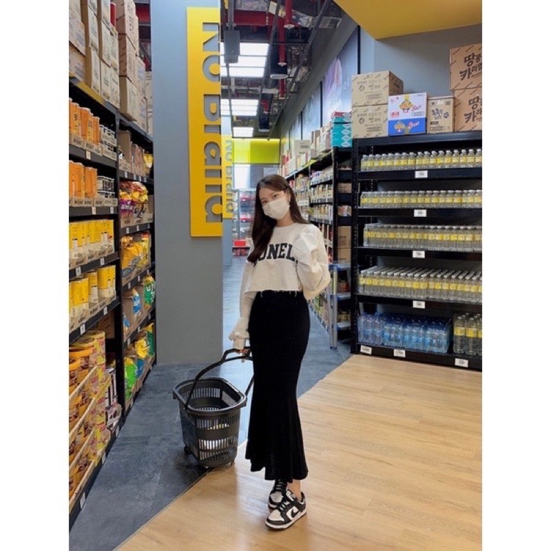 Chân váy đuôi cá dáng dài loại 1 phong cách ulzzang hàn quốc