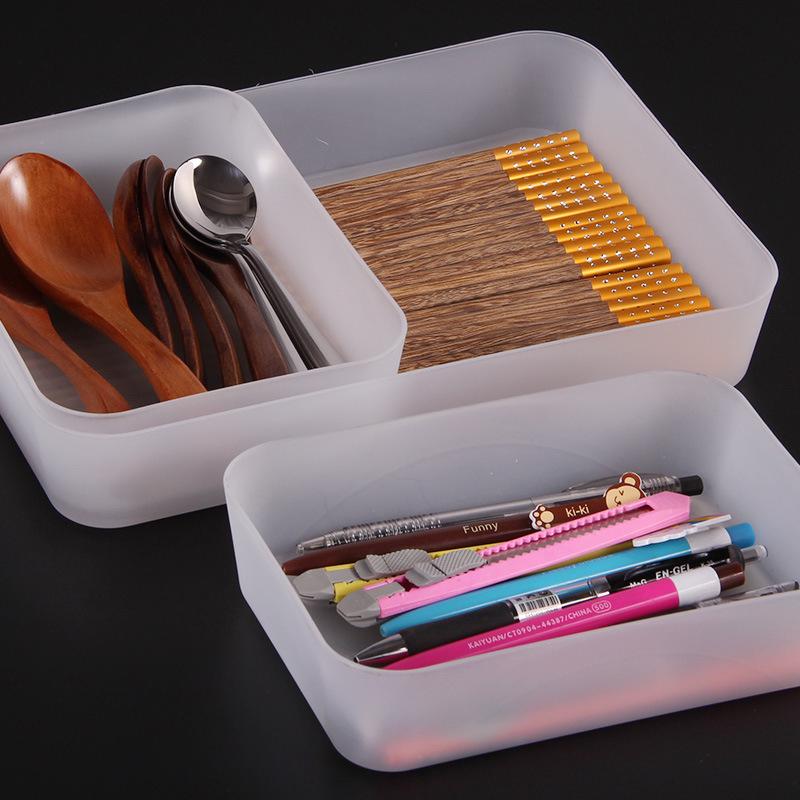 Drawer storage box Japanese tableware sorting box desktop sundry box classification box