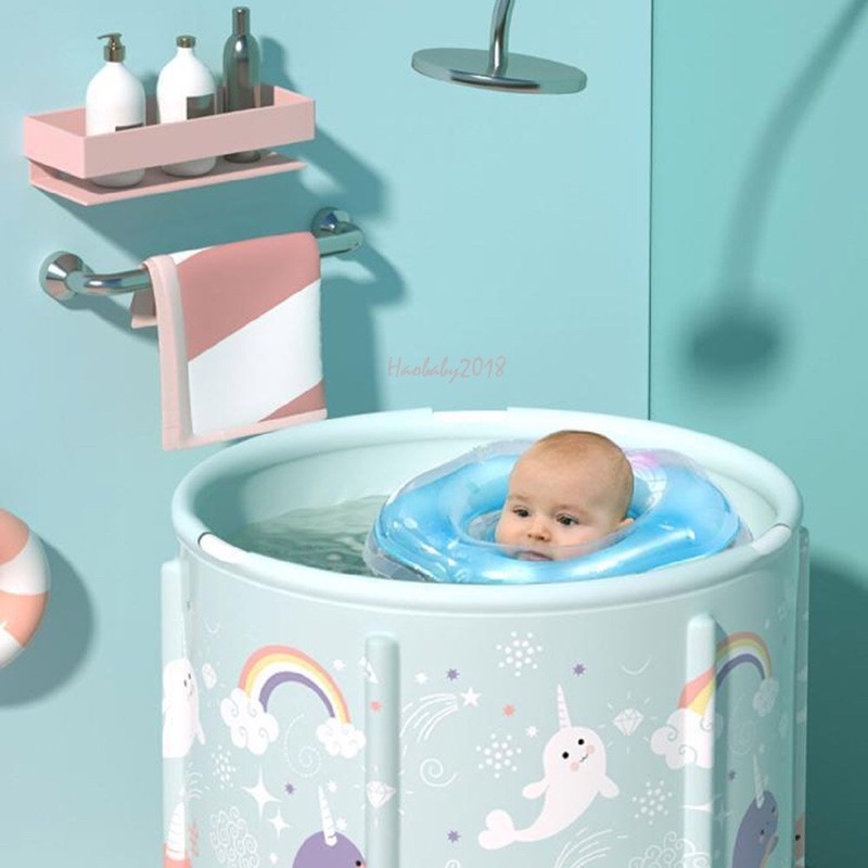 Bể Bơi Chậu Thành Cao Gấp Gọn Honper Cho Bé Tập Bơi Spa Bé Sơ SinhTại Nhà Cao Cấp