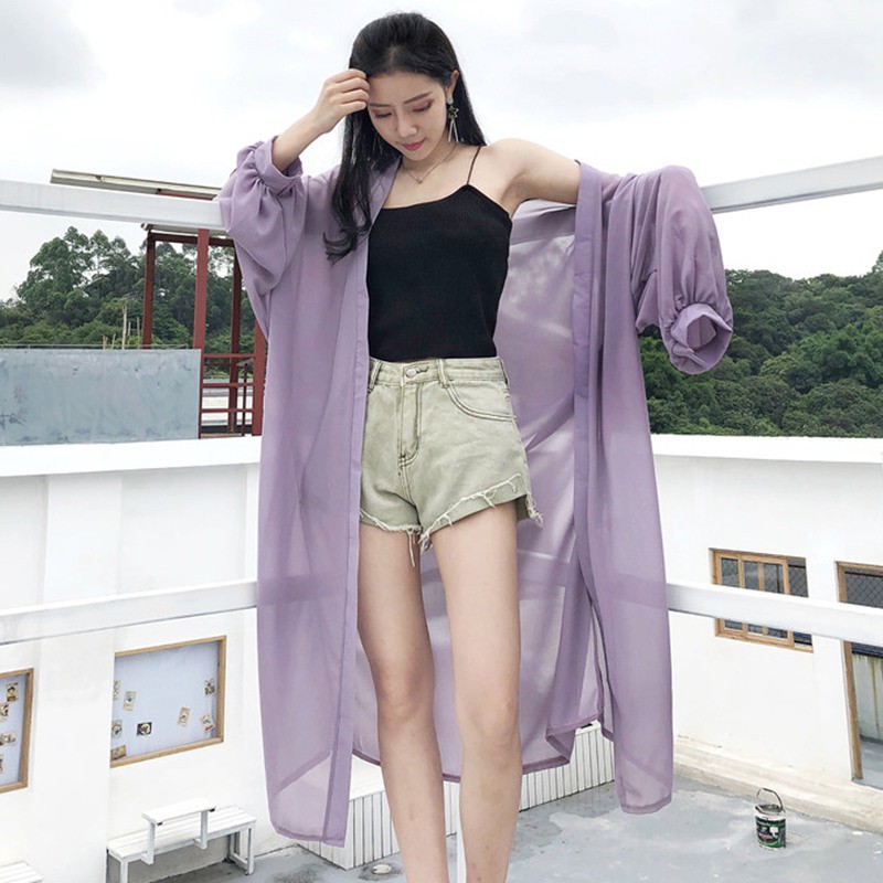 Áo Khoác Cardigan Dáng Dài Thời Trang Nữ Tính