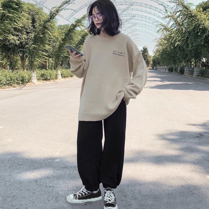 Quần jogger nỉ ống bom unisex thun trơn cạp chun nhiều màu
