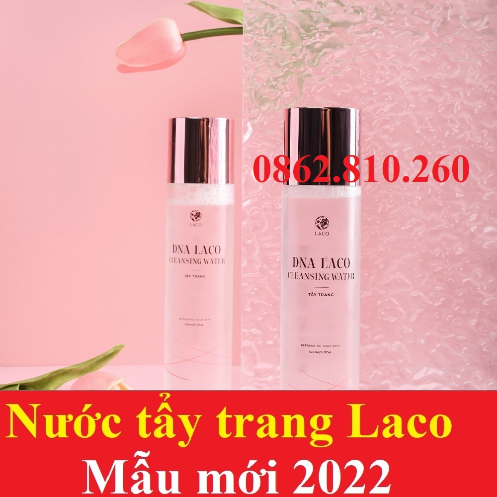 Nước Tẩy Trang Dna Marosa Cleansing Water Laco Không Cồn, Sạch Sâu (mẫu mới 150ml)