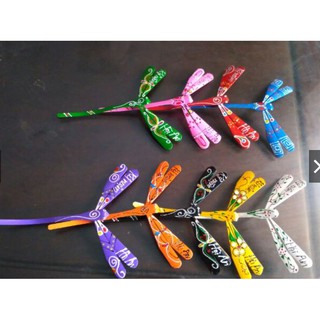 chuồn chuồn tre 12cm mộc và đế 3  combo