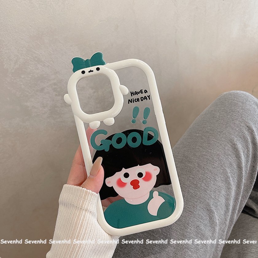 Ốp Điện Thoại Mềm Hình Quái Vật Nhỏ Vui Nhộn Cho iPhone 14 13 12 11 Pro Max Xs Max Xr X 7 8 6 6s Plus