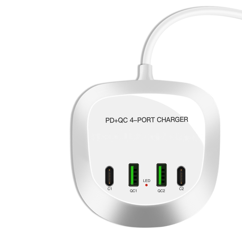 Tẩu Sạc Alli 40W Hai Cổng USB Type-C 4 Cổng Tiện Dụng