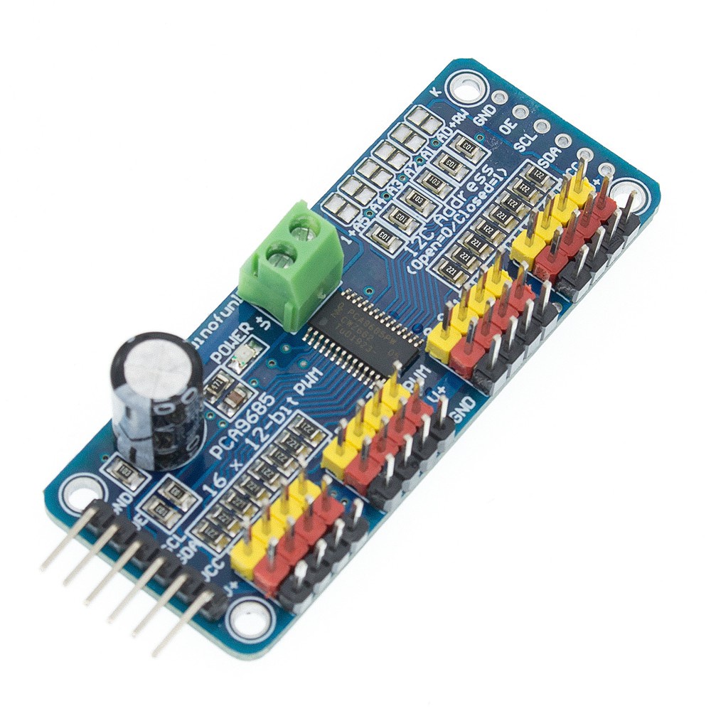 Mô Đun Điều Khiển Động Cơ Servo PCA9685 16 Kênh 12-bit PWM I2C Cho Robot