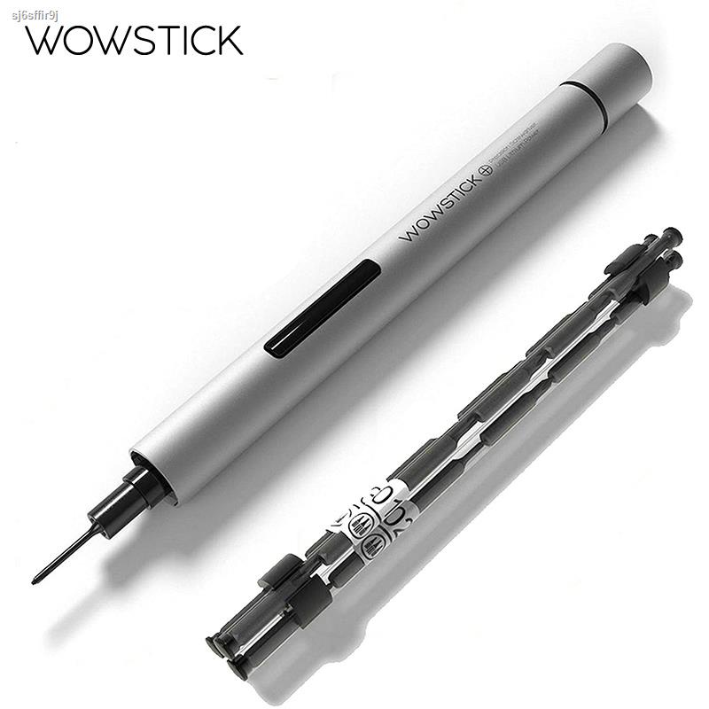 dụng cụ điện❣Wowstick Mini Tuốc nơ vít điện cầm tay Nguồn pin không dây với nhiều bit 20 cho điện thoại di động Bộ công