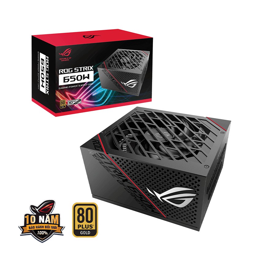 Nguồn Asus ROG Strix 650W 80 Plus Gold Modular  - Hàng Chính Hãng