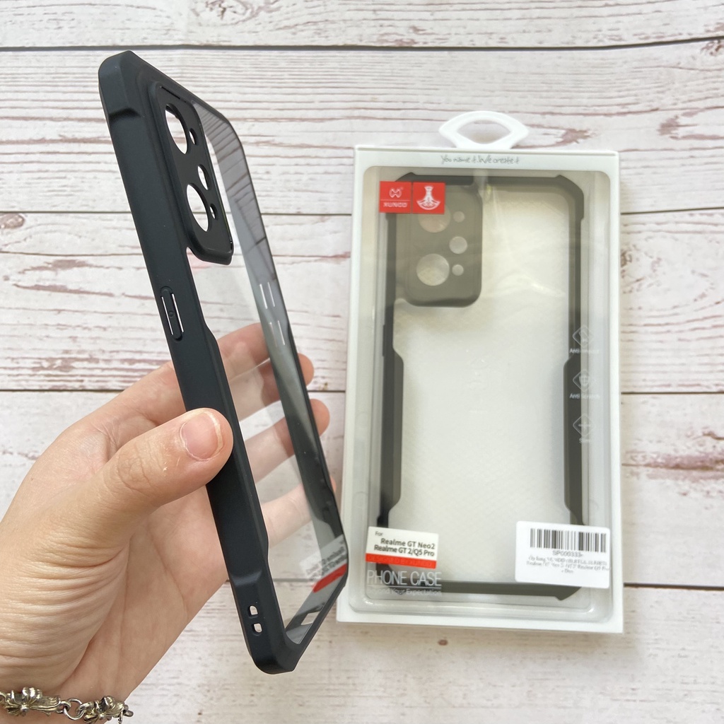 Ốp lưng XUNDD Realme GT NEO 2 / GT2 / Q5 Pro - Mặt lưng trong, Viền TPU, Chống sốc