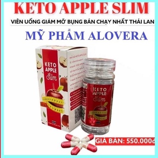 viên uống giảm cân hủy mỡ Keto Apple slim viên uống giảm mỡ bụng thái lan hộp 30 viên